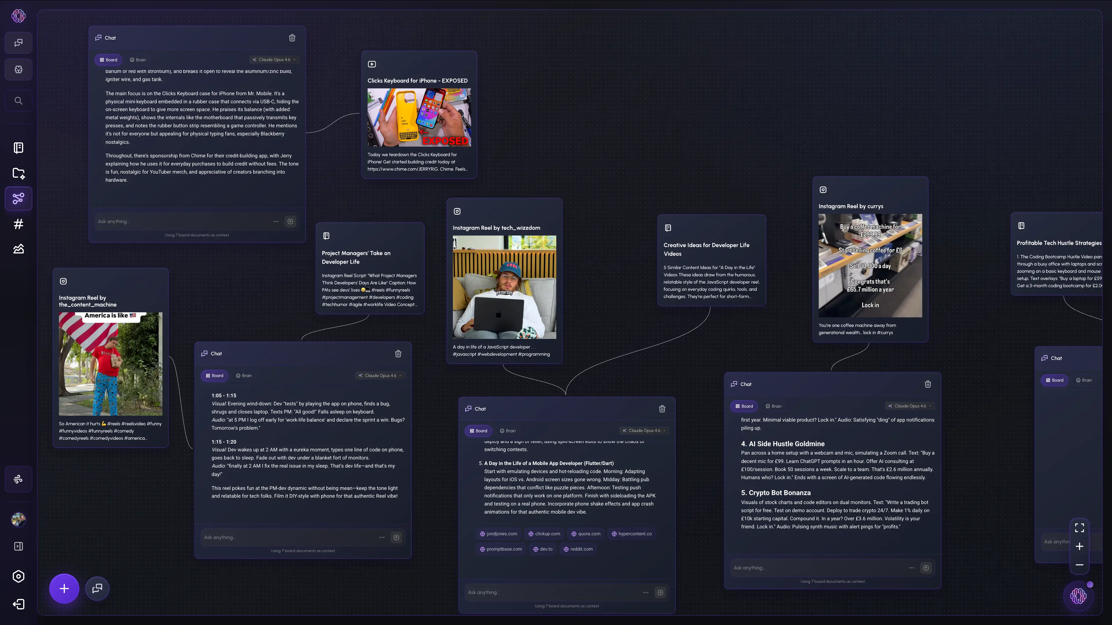 The Second Brain AI Visual Board Infinite Canvas